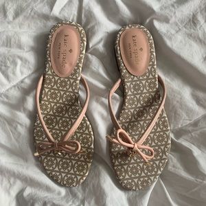 Kate Spade Tan and Pink Sandals
